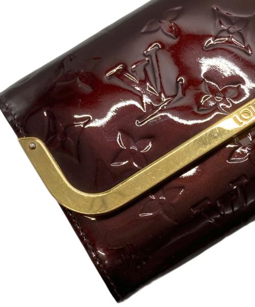 LOUIS VUITTON（ルイ ヴィトン）LOUIS VUITTON (ルイ ヴィトン) ヴェルニ ポルトフォイユ・ロスモア ルージュフォーヴィスト ブラウンの古着・服飾アイテム