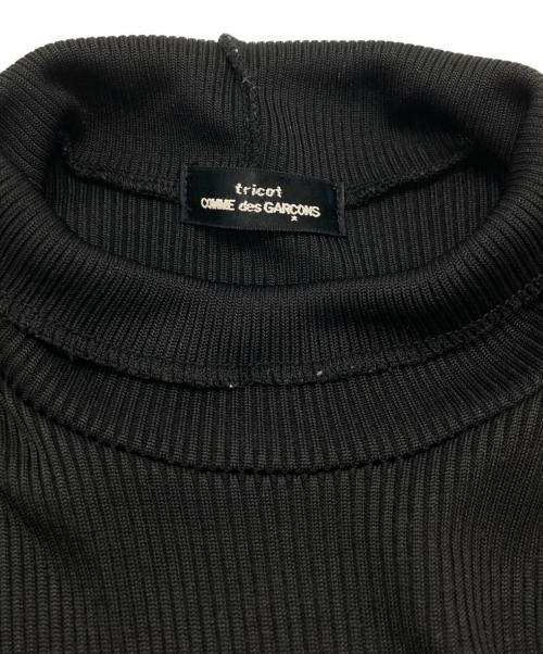 tricot COMME des GARCONS（トリココムデギャルソン）tricot COMME des GARCONS (トリココムデギャルソン) ハイネックプリーツロングワンピース ブラック サイズ:Freeの古着・服飾アイテム