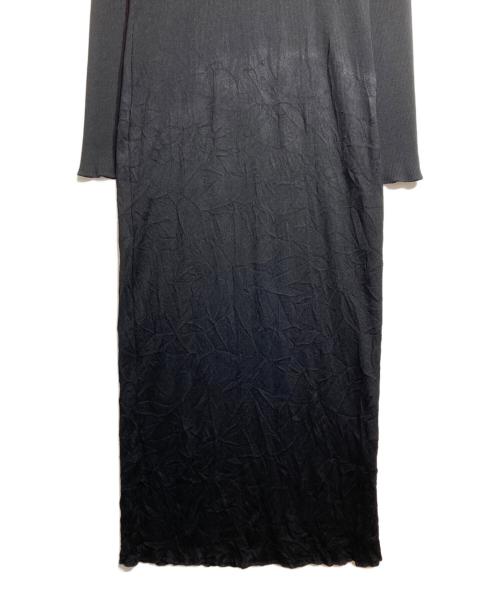 tricot COMME des GARCONS（トリココムデギャルソン）tricot COMME des GARCONS (トリココムデギャルソン) ハイネックプリーツロングワンピース ブラック サイズ:Freeの古着・服飾アイテム