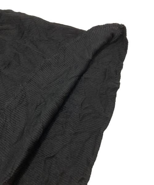 tricot COMME des GARCONS（トリココムデギャルソン）tricot COMME des GARCONS (トリココムデギャルソン) ハイネックプリーツロングワンピース ブラック サイズ:Freeの古着・服飾アイテム