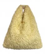 MM6 Maison Margielaエムエムシックスメゾンマルジェラ）の古着「トライアングル フェイクファージャパニーズ トートバッグ」｜ベージュ