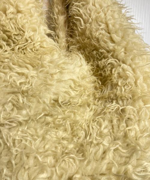 MM6 Maison Margiela（エムエムシックスメゾンマルジェラ）MM6 Maison Margiela (エムエムシックスメゾンマルジェラ) トライアングル フェイクファージャパニーズ トートバッグ ベージュの古着・服飾アイテム