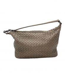 BOTTEGA VENETA（ボッテガベネタ）の古着「イントレチャート ワンハンドルバッグ」｜ブラウン