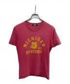 Hysteric Glamourヒステリックグラマー）の古着「プリントTシャツ」｜ピンク