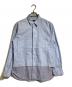 COMME des GARCONS HOMME（コムデギャルソン オム）の古着「切替ストライプシャツ」｜ブルー