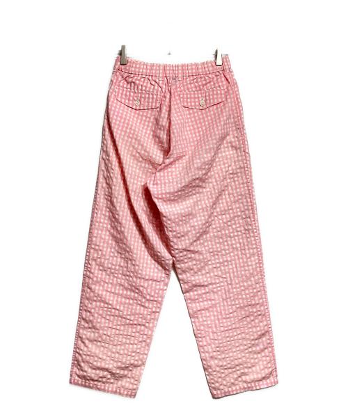 tricot COMME des GARCONS（トリココムデギャルソン）tricot COMME des GARCONS (トリココムデギャルソン) ギンガムチェックワイドパンツ/Gingham check wide pants ピンク サイズ:ーの古着・服飾アイテム