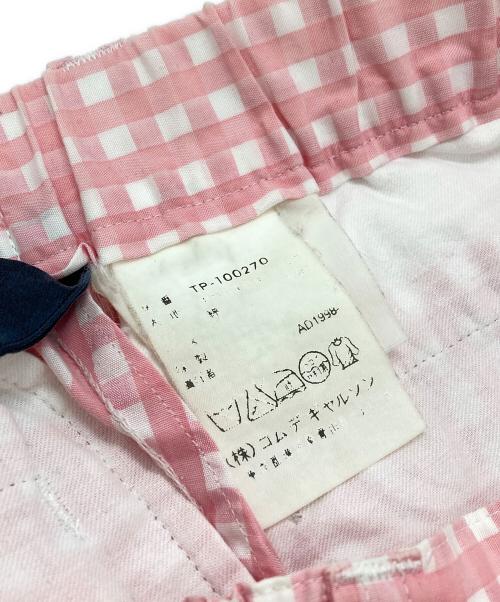tricot COMME des GARCONS（トリココムデギャルソン）tricot COMME des GARCONS (トリココムデギャルソン) ギンガムチェックワイドパンツ/Gingham check wide pants ピンク サイズ:ーの古着・服飾アイテム