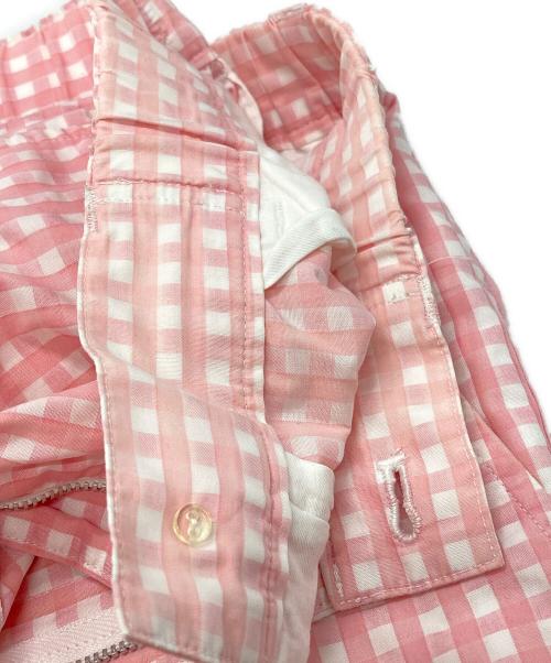 tricot COMME des GARCONS（トリココムデギャルソン）tricot COMME des GARCONS (トリココムデギャルソン) ギンガムチェックワイドパンツ/Gingham check wide pants ピンク サイズ:ーの古着・服飾アイテム