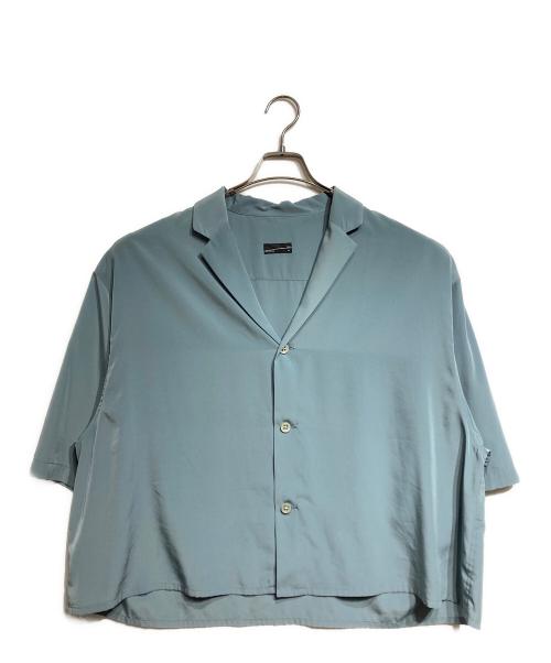 LAD MUSICIAN（ラッドミュージシャン）LAD MUSICIAN (ラッドミュージシャン) DECHINE BIG SHORT SHIRT/デチン ビッグショートシャツ ブルー サイズ:44の古着・服飾アイテム