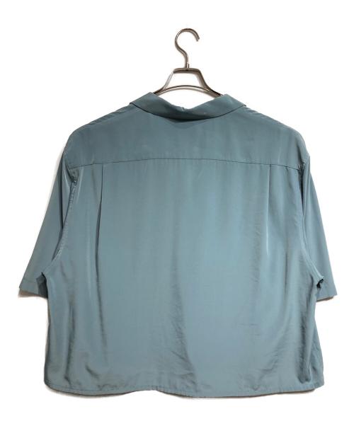 LAD MUSICIAN（ラッドミュージシャン）LAD MUSICIAN (ラッドミュージシャン) DECHINE BIG SHORT SHIRT/デチン ビッグショートシャツ ブルー サイズ:44の古着・服飾アイテム