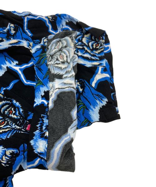 Hysteric Glamour（ヒステリックグラマー）Hysteric Glamour (ヒステリックグラマー) WOLF AND LIGHTNING shirt/ウォルフ＆ライトニングシャツ ブルー サイズ:Lの古着・服飾アイテム
