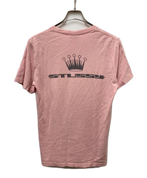 stussy（ステューシー）stussy (ステューシー) クラウンTee ピンク サイズ:	SIZE Sの古着・服飾アイテム
