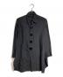 LIMI feu（リミフゥ）の古着「ビッグボタンシャツ/ big button shirt」｜ブラック