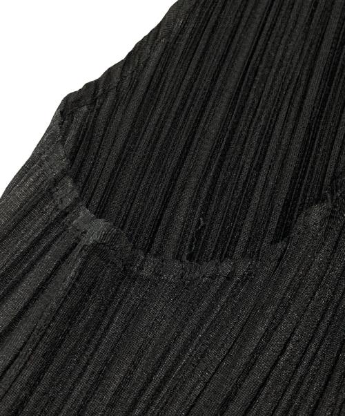 PLEATS PLEASE（プリーツプリーズ）PLEATS PLEASE (プリーツプリーズ) ノースリーブプリーツワンピース ブラック サイズ:2の古着・服飾アイテム