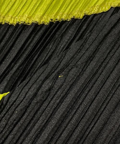 PLEATS PLEASE（プリーツプリーズ）PLEATS PLEASE (プリーツプリーズ) バイカラープリーツカットソー ブラック サイズ:3の古着・服飾アイテム