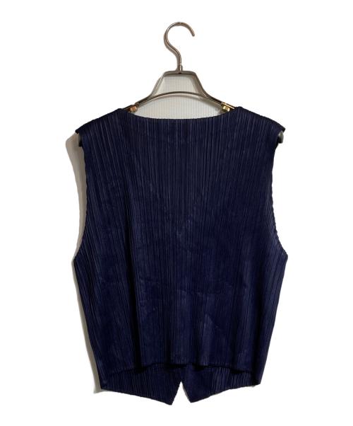 PLEATS PLEASE（プリーツプリーズ）PLEATS PLEASE (プリーツプリーズ) プリーツベスト ネイビー サイズ:3の古着・服飾アイテム