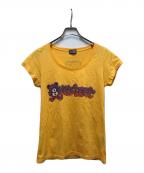 Hysteric Glamourヒステリックグラマー）の古着「BEAR ON THE BEAT Tシャツ」｜オレンジ