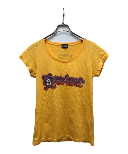Hysteric Glamour（ヒステリックグラマー）Hysteric Glamour (ヒステリックグラマー) BEAR ON THE BEAT Tシャツ オレンジ サイズ:FREEの古着・服飾アイテム