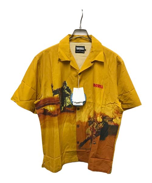 Vampirella by Hysteric Glamour（ヴァンピレラ バイ ヒステリックグラマー）VAMPIRELLA by Hysteric Glamour (ヴァンピレラ バイ ヒステリックグラマー) VAMPIRELLA/CITY OF GHOSTS オープンカラーシャツ イエロー サイズ:	SIZE Lの古着・服飾アイテム