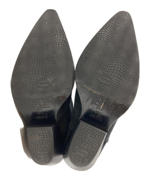 Maison Margiela（メゾンマルジェラ）Maison Margiela (メゾンマルジェラ) スウェードウェスタンブーツ ブラック サイズ:37・1/2の古着・服飾アイテム