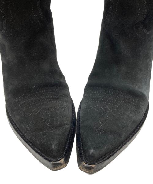 Maison Margiela（メゾンマルジェラ）Maison Margiela (メゾンマルジェラ) スウェードウェスタンブーツ ブラック サイズ:37・1/2の古着・服飾アイテム