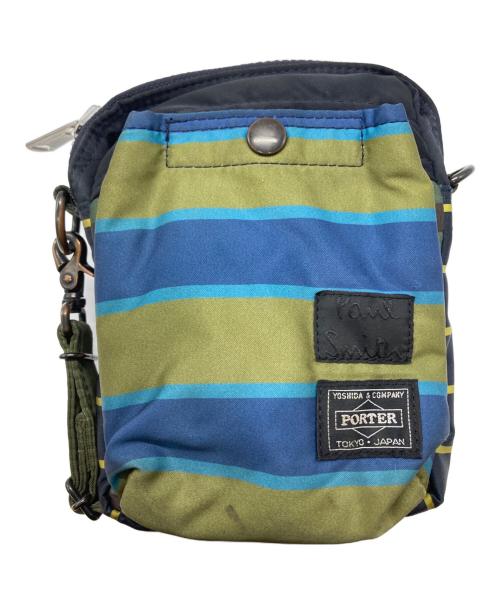 PORTER（ポーター）PORTER (ポーター) PAUL SMITH (ポールスミス) バーティカルショルダーバッグ グリーンの古着・服飾アイテム
