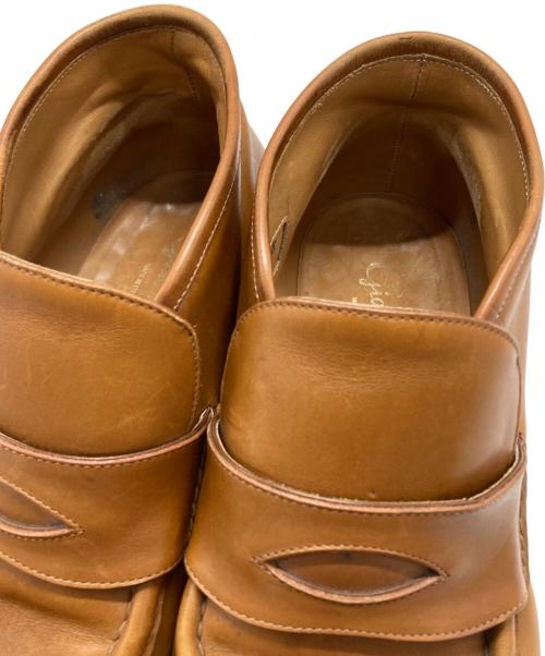 F.LLI Giacometti（フラテッリ ジャコメッティ）F.LLI Giacometti (フラテッリ ジャコメッティ) ハイカットコインローファー ブラウン サイズ:43の古着・服飾アイテム