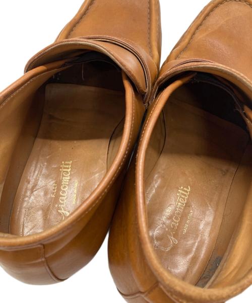 F.LLI Giacometti（フラテッリ ジャコメッティ）F.LLI Giacometti (フラテッリ ジャコメッティ) ハイカットコインローファー ブラウン サイズ:43の古着・服飾アイテム
