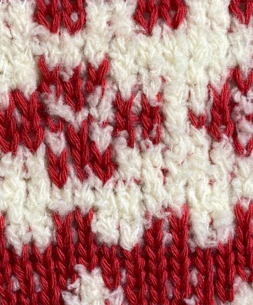 Coohem（コーヘン）Coohem (コーヘン) SCANDINAVIAN KNIT CARDIGAN レッド サイズ:Freeの古着・服飾アイテム