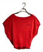 ）の古着「ステッチロゴクロップS/S Tee/Stitch logo crop　Tee」｜レッド