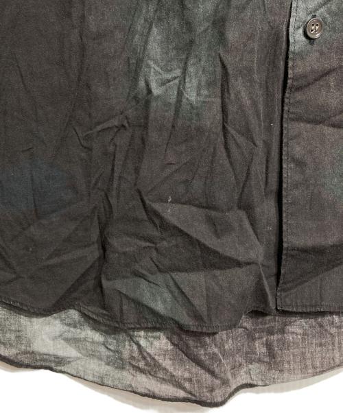 COMME des GARCONS SHIRT（コムデギャルソンシャツ）COMME des GARCONS SHIRT (コムデギャルソンシャツ) ダイダイ暗染S/Sシャツ/Black Tie-Dye shirt ブラック サイズ:XSの古着・服飾アイテム