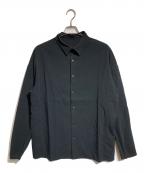 DEVOAデヴォア）の古着「Loose Fit Cotton/Linen shirt」｜ブラック