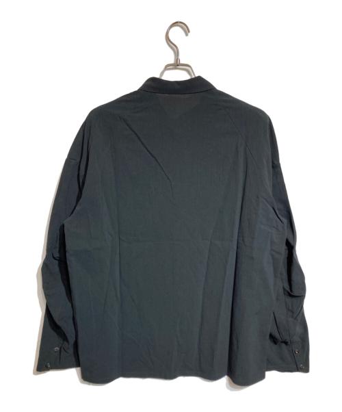 DEVOA（デヴォア）DEVOA (デヴォア) Loose Fit Cotton/Linen shirt ブラック サイズ:3の古着・服飾アイテム