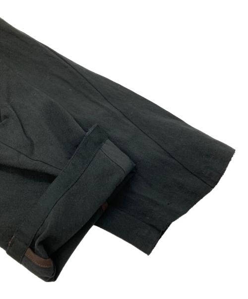 DEVOA（デヴォア）DEVOA (デヴォア) Loose Fit Cotton/Linen shirt ブラック サイズ:3の古着・服飾アイテム