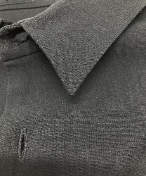 DEVOA（デヴォア）DEVOA (デヴォア) Loose Fit Cotton/Linen shirt ブラック サイズ:3の古着・服飾アイテム