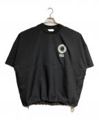 COOTIE PRODUCTIONSクーティープロダクツ）の古着「Polyester Twill S/S Football Top/フットボールトップ」｜ブラック