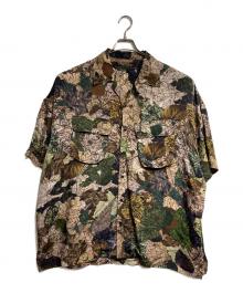 My Beautiful Landlet（マイビューティフルランドレット）の古着「LANDLET MBL ORIGINAL CAMO SHIRT/ランドレットMBLオリジナルカモシャツ」｜カーキ×ブラウン