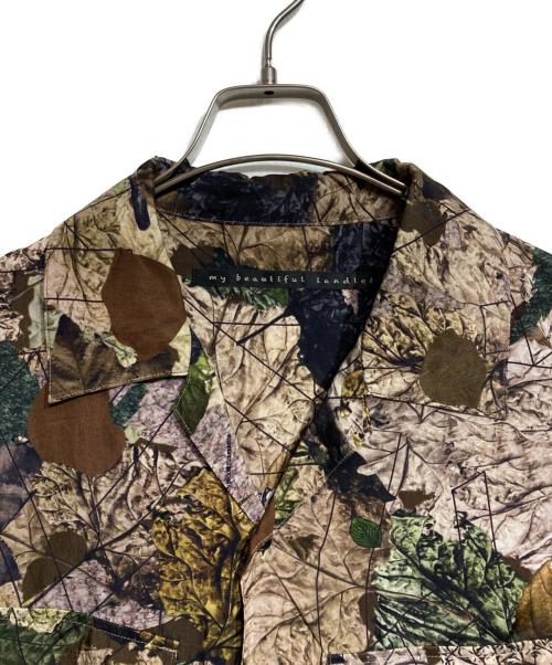My Beautiful Landlet（マイビューティフルランドレット）My Beautiful Landlet (マイビューティフルランドレット) LANDLET MBL ORIGINAL CAMO SHIRT/ランドレットMBLオリジナルカモシャツ カーキ×ブラウン サイズ:1の古着・服飾アイテム