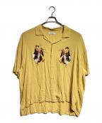 TIGHTBOOTH PRODUCTIONタイトブースプロダクション）の古着「PELICAN ALOHA SHIRT/ペリカンアロハシャツ」｜イエロー