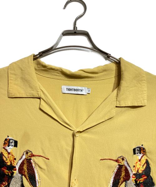TIGHTBOOTH PRODUCTION（タイトブースプロダクション）TIGHTBOOTH PRODUCTION (タイトブースプロダクション) PELICAN ALOHA SHIRT/ペリカンアロハシャツ イエロー サイズ:Lの古着・服飾アイテム