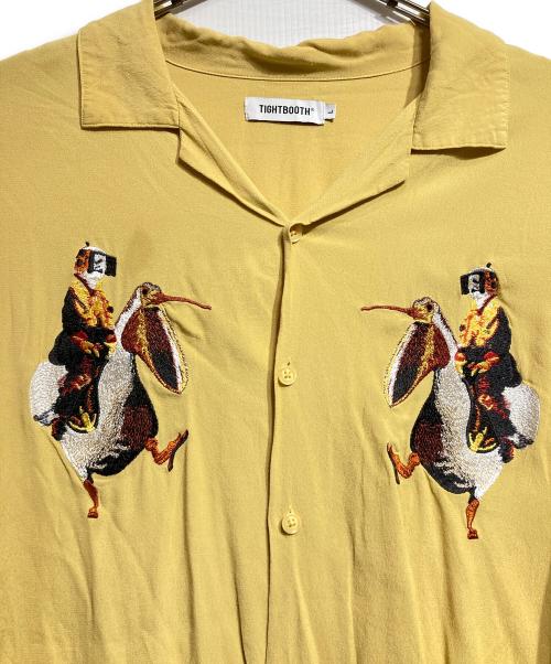 TIGHTBOOTH PRODUCTION（タイトブースプロダクション）TIGHTBOOTH PRODUCTION (タイトブースプロダクション) PELICAN ALOHA SHIRT/ペリカンアロハシャツ イエロー サイズ:Lの古着・服飾アイテム