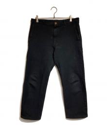COMME des GARCONS HOMME DEUX（コムデギャルソン オム ドゥ）の古着「ポリエステル縮絨パンツ」｜ブラック