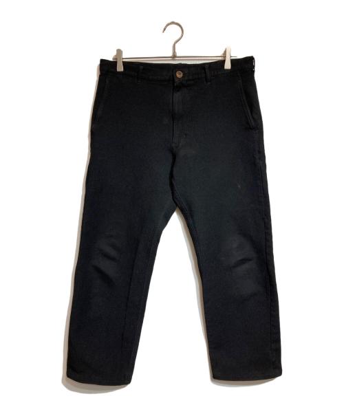 COMME des GARCONS HOMME DEUX（コムデギャルソン オム ドゥ）COMME des GARCONS HOMME DEUX (コムデギャルソン オム ドゥ) ポリエステル縮絨パンツ ブラック サイズ:Ｍの古着・服飾アイテム