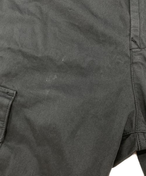 STONE ISLAND（ストーンアイランド）STONE ISLAND (ストーンアイランド) ガーメントダイ ストレッチ テーパード カーゴパンツ ブラック サイズ:28の古着・服飾アイテム