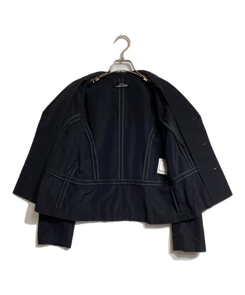 tricot COMME des GARCONS（トリココムデギャルソン）tricot COMME des GARCONS (トリココムデギャルソン) メッシュショートテーラードジャケット ブラック サイズ:なしの古着・服飾アイテム