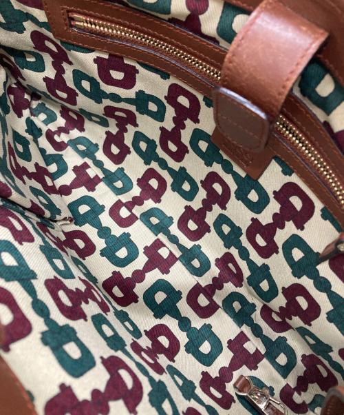 GUCCI（グッチ）GUCCI (グッチ) GGグッチシマワンショルダーバッグ ブラウンの古着・服飾アイテム