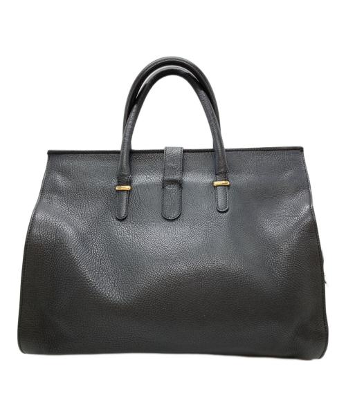 BALENCIAGA（バレンシアガ）BALENCIAGA (バレンシアガ) チューブラウンド レザーハンドバッグ ブラックの古着・服飾アイテム