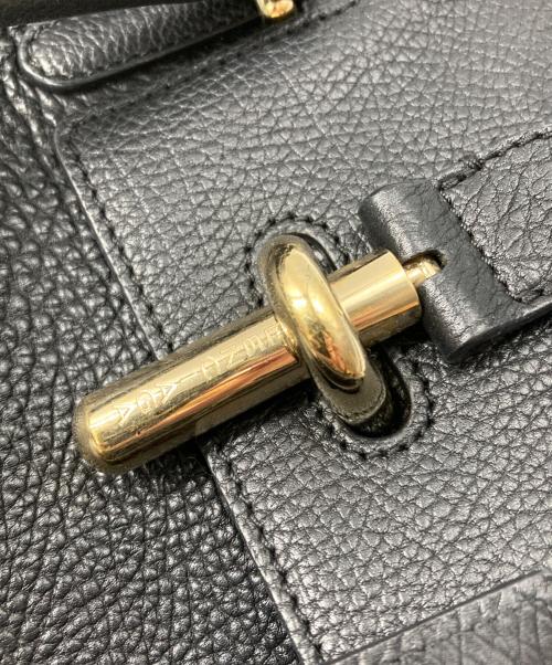 BALENCIAGA（バレンシアガ）BALENCIAGA (バレンシアガ) チューブラウンド レザーハンドバッグ ブラックの古着・服飾アイテム