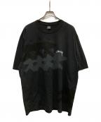 stussyステューシー）の古着「LOW TIDE TEE PIGMENT DYED」｜ブラック