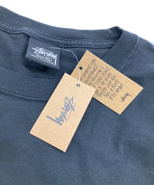 stussy（ステューシー）stussy (ステューシー) LOW TIDE TEE PIGMENT DYED ブラック サイズ:XLの古着・服飾アイテム